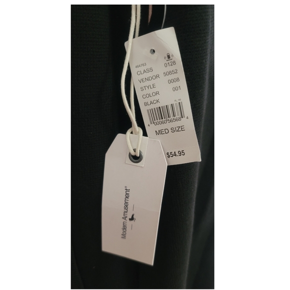 *NWT* MODERN AMUSEMENT - Black Sweater - Picture 4 of 8